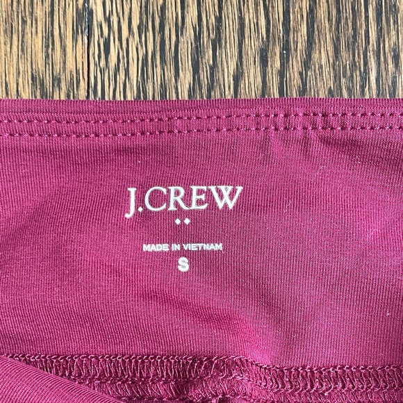 J. Crew Women's Burgundy Flared Track Pants NWT - Picture 3 of 5